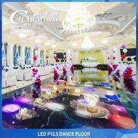 China Temper Glass 40x40 LED Video Floor , Practical Interactive LED Dancefloor on sale