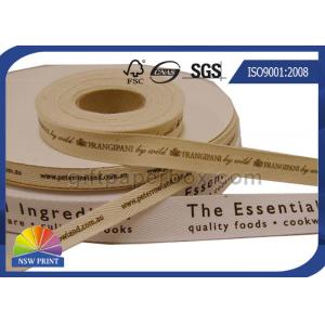 Personalized Printed Cotton Ribbon Packaging Accessories For Clothing Retail Packaging