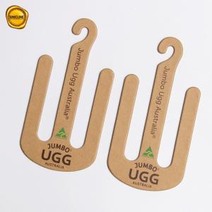 China 2mm Thickness Kraft Paper Cardboard Product Hangers High End For Brands Shoes Packaging supplier