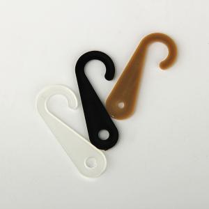 17mmx43mm Small Flat Plastic J Hook Hanger For Hats Stocking