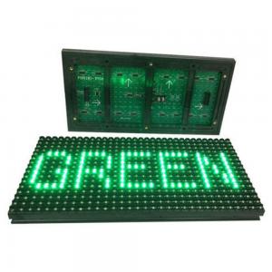 China P10 Single Green Led Display Module DIP Outdoor Waterproof 32*16 Matrix 1/4 Scan supplier