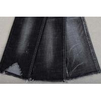 China Sulfur Black Cross Hatch Slub Stretch Cotton Lycra Denim Fabric on sale
