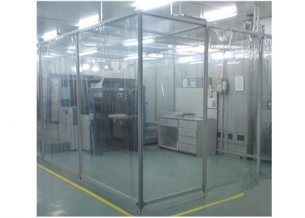 Class 100 ISO 5 Portable Softwall Clean Room For Drug And Cosmetics Production