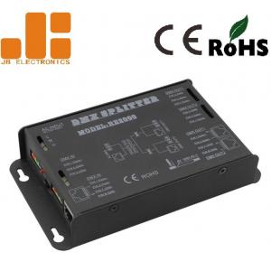 China 2 Channels Isolated DMX Signal Splitter RJ45 / Press Terminals Interfaces supplier