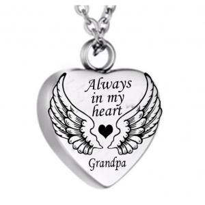 Commemorating Relatives, Pets, Pendant Necklace, Heart-Shaped Urn