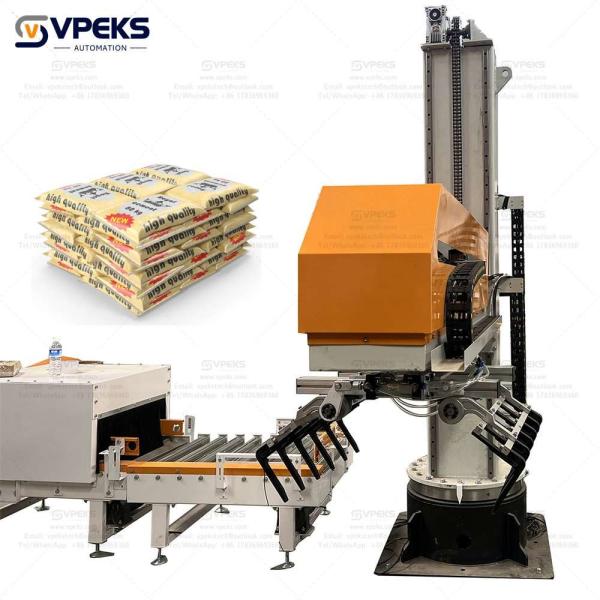 Customized Bag Palletizer / Palletizer With XINJIE Servo Motor OMRON Senors AIRTAC Solenoid Valve