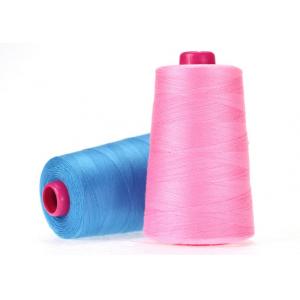 China Navy Colour Durable 20 / 3  Polyester Sewing Thread For Shoes / Caps / Jeans supplier