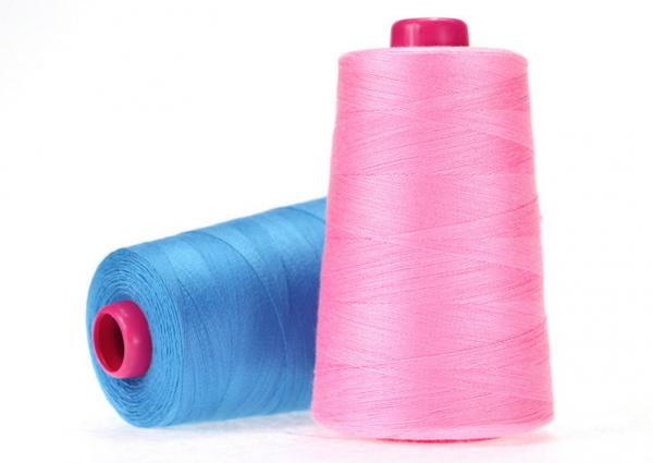 Navy Colour Durable 20 / 3 Polyester Sewing Thread For Shoes / Caps / Jeans