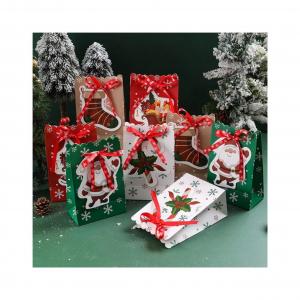 230 Gram/M2 Cookies Candies Christmas Paper Party Bags Eco Friendly