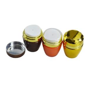 China Acrylic Cap 30g Acrylic Cream Vacuum Bottle Press Style Airless Pump Jars for Face Cream supplier
