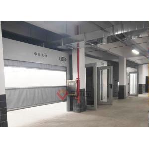 China Audi Car Repair Shop Sanding Booths Polishing Electric Rolling Curtain Paint Prep Station supplier