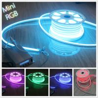 China mini size RGB led neon flex 10*18mm full color changing neon light 110V  SMD5050 on sale