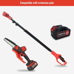 China 6-Inch Telescopic Handle Rechargeable Battery Operated Electric Cordless Chainsaw DIY Mini Handheld Chainsaw wholesale