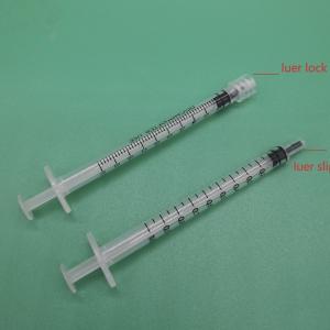 ISO 13485 Safety Standard 1ml Disposable Luer Slip Syringe for Medical Application