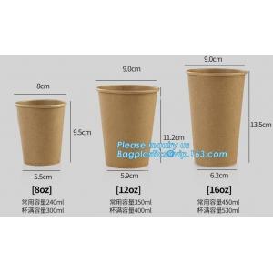 Custom logo printed disposable double wall hot bamboo coffee paper cup with lid,Biodegradable take away double wall coff