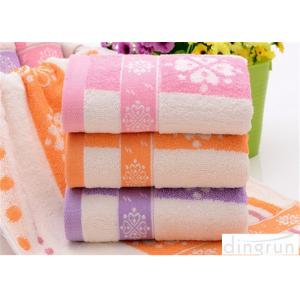China Fashionable Home Spa Towel Dye Yarn , Face Wash Cloths Durable supplier