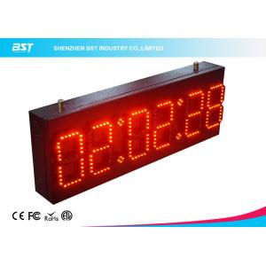 China Ultra Thin Wall Digital Led Clock Display / Red Led Wall Clock supplier