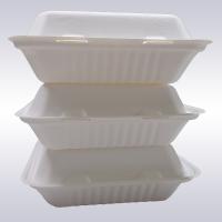 9 Inch 1500ml Biodegradable Bagasse Tableware Clamshell Containers Sustainable