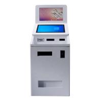China Dual Screen Size QR Scanner Card Reader Cash and Coin Dispensing Self Service Payment ATM Kiosk Machine on sale
