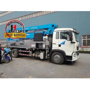 30M truck mounted concrete boom pump construction equipment Supplier JIUHE factory price mini concrete pump truck