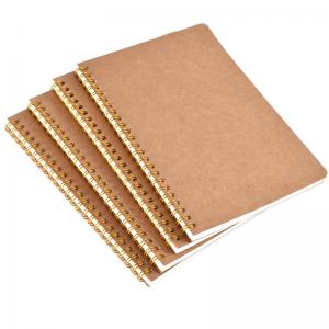 kraft hardcover A5 Spiral Bound Lined Notebook 142mm x 212mm Daily Use