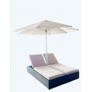 Luxury indoor chaise lounge modern outdoor lounger dual double chaise lounge with umbrella canopy ---6500