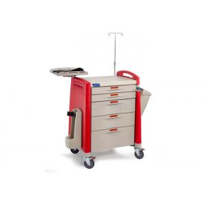 China ABS Material  Emergency Medical Trolleys With CPR Boards Fit Hospitals supplier