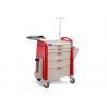 ABS Material Emergency Medical Trolleys With CPR Boards Fit Hospitals