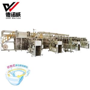 China Full automatic High speed baby diaper manufacture making machine production line supplier