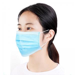 China Full Protection Earloop Face Mask 3-Layer Filtration Reduce Infections supplier