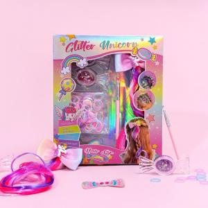 China Stylish Mini Play House Girls DIY Kids Hair Kit Pretend Decoration Hair Style Toy supplier