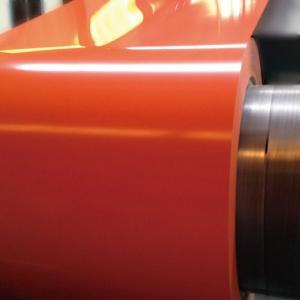 36 Gauge Prepainted PPGL Steel Coil Front Coating Steel Strip Roll 0.12mm Thickness