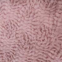 China Pink Polyester Faux  Fur Fabric Knitted 58 / 60 '' For Clothing Flower Rabbit on sale