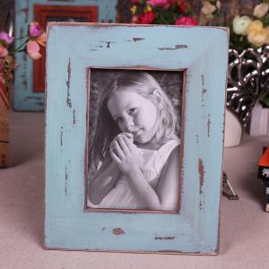China 2014 New blue Shabby chic photo frame for home decoration holiday gift supplier