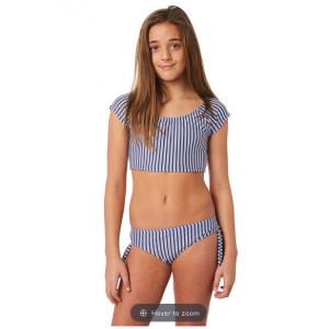 2018 New High Quality One-Piece Swimsuit Bathing Suit Swimwear Beachwear Stripped Bandage Bowknot Swimsuit