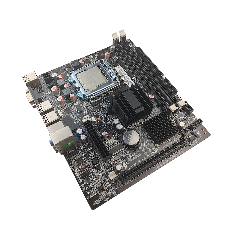 China PCWINMAX G31 Micro ATX Socket LGA775 DDR2 Max 4GB Desktop Motherboard with E5 Series CPU Combo Set wholesale