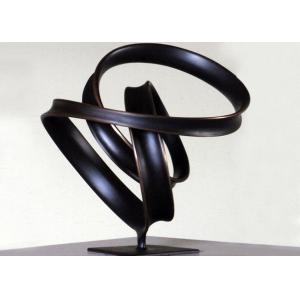 Indoor Ribbon Bronze Lawn Statues , Abstract Bronze Sculptures WS-C038