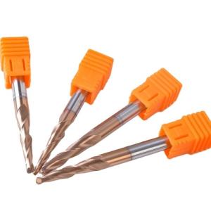 China 55 Degree Wolfram Steel CNC Router Bits Customizable OEM Spherical Milling Cutter Metal Alloy Tapered Ball Nose End Mill wholesale