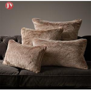 Fluffy acrylic Fur Throw Pillow , Faux Fur Decorative Pillows Cushion Cover