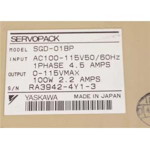 China SGD-01BP Yaskawa Servo Drives 115w Power Max Output AC Servopack supplier