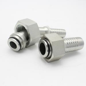 China 45 Degree Elbow Metric Female Braided Hose Fitting Hydraulic Hose Connection supplier