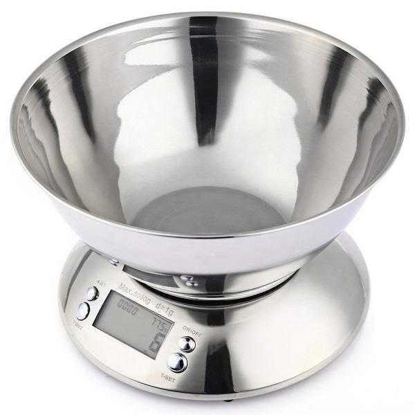 High Precision 1g Graduation 5kg Capacity Digital Kitchen Diet Weighing Scale with Custom Logo Design and LCD Display