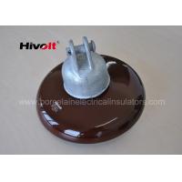China 11 Kv 33 Kv Brown Porcelain Suspension Insulator For Distribution Lines on sale