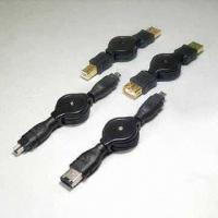 Auto Retractable Type High-Speed USB/IEEE 1394 Cables