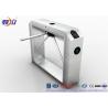 China Electric Stainless Steel Access Control Turnstiles , Revolving Tripod Barrier Gate wholesale