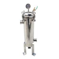 China High Efficiency Stainless Steel #2 Single Bag Filter Housing For Water Beer Wine Edible Oil Syrup Filtration on sale