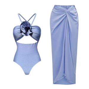 Three Piece Swimwear Padded Cups and Regular for Customer Requirements
