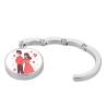 China Diy Photo Print Bag Hooks Dye Heat Transfer Print Sublimation Blank Metal Hook Bag Hanger For Table wholesale