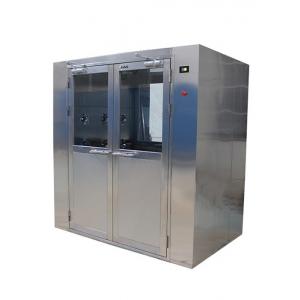 China Electronic Interlock Double Door Cargo Air Shower With Two Side Blowing supplier