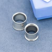 China Thin Ear Tunnels Stainless Steel Ear Stretchers Double Flared on sale